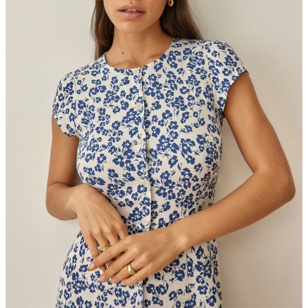 NEW Reformation Fauna Dress Milanesa 0 - Picture 17 of 17